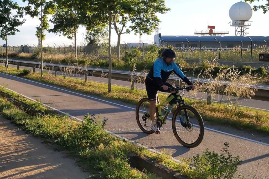Carril bici de la platja del Prat